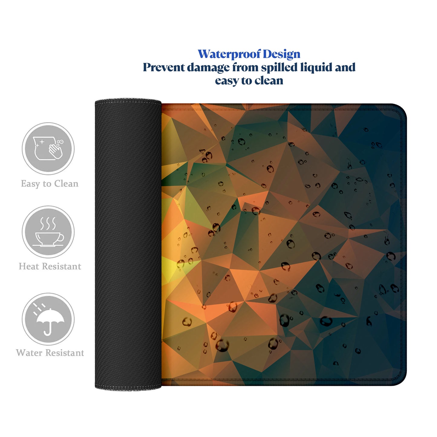 Large Extended Mouse Pad – Non-Slip Rubber Base, Desk Mat for Office, Gaming & Workstation