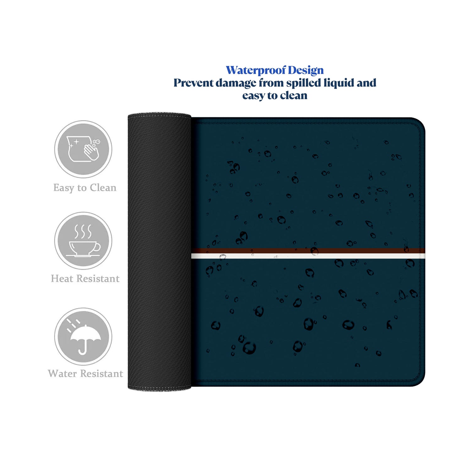 Believe In Yourself Desk Mat – Large Mouse Pad – Non-Slip Base, Smooth Surface, Inspirational Quote Design, Durable Stitched Edges – Office, Gaming