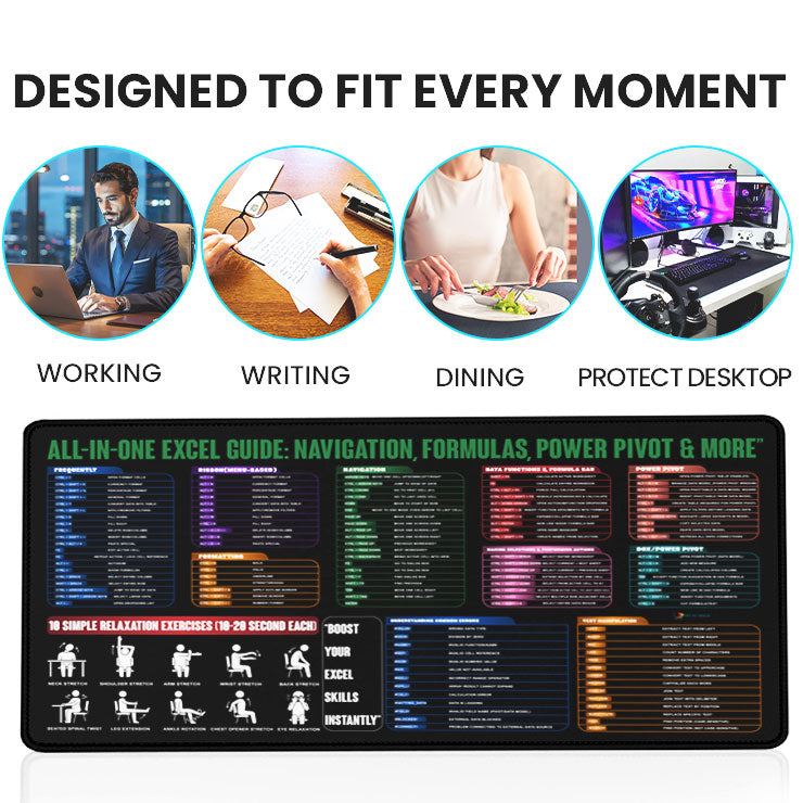 Premium Desk Mat 80 x 30 cm – Anti-Slip Extended Mouse Pad | Smooth Surface for Office, Gaming & Study Setup