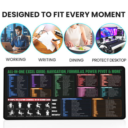Premium Desk Mat 80 x 30 cm – Anti-Slip Extended Mouse Pad | Smooth Surface for Office, Gaming & Study Setup