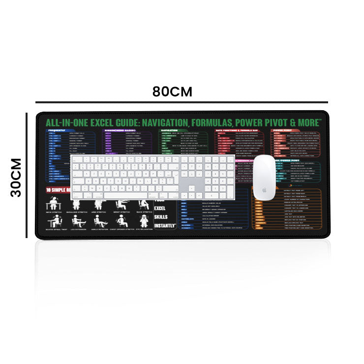 Premium Desk Mat 80 x 30 cm – Anti-Slip Extended Mouse Pad | Smooth Surface for Office, Gaming & Study Setup