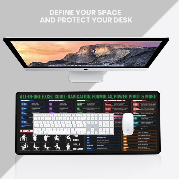 Premium Desk Mat 80 x 30 cm – Anti-Slip Extended Mouse Pad | Smooth Surface for Office, Gaming & Study Setup