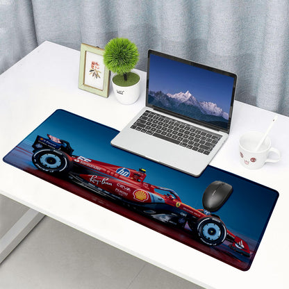 Designed to Win – Racing Car Stitched Desk Mat | Large Gaming & Office Mouse Pad | Non-Slip Rubber Base | Extended Desk Mat for Keyboard