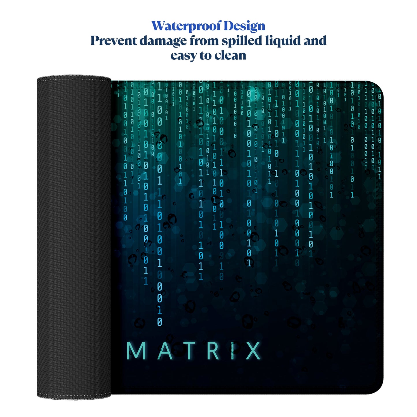 Escape the Matrix Stitched Desk Mat | Large Gaming & Office Mouse Pad | Non-Slip Rubber Base | Extended Desk Mat for Keyboard & Laptop