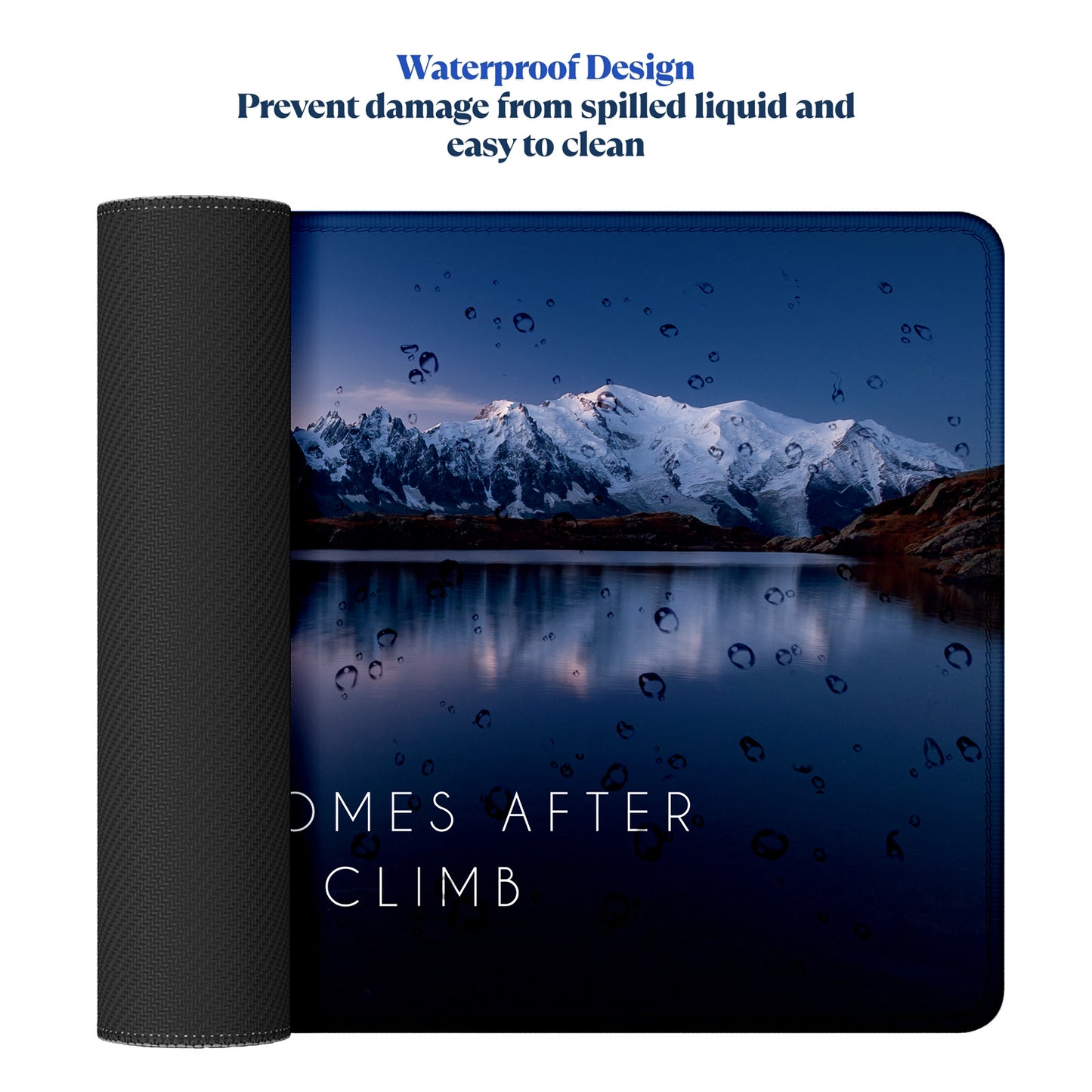 The Best View – Mountain Landscape Stitched Desk Mat | Large Gaming & Office Mouse Pad | Non-Slip Rubber Base | Extended Desk Mat for Laptop & Keyboard