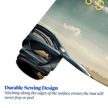 Fearless Supercar Stitched Desk Mat | Large Gaming & Office Mouse Pad | Non-Slip Rubber Base | Extended Desk Mat for Keyboard & Laptop