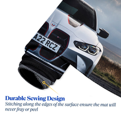 One Life Just One Supercar Stitched Desk Mat | Large Gaming & Office Mouse Pad | Non-Slip Rubber Base | Extended Desk Mat for Keyboard & Laptop