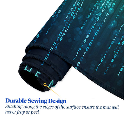 Escape the Matrix Stitched Desk Mat | Large Gaming & Office Mouse Pad | Non-Slip Rubber Base | Extended Desk Mat for Keyboard & Laptop