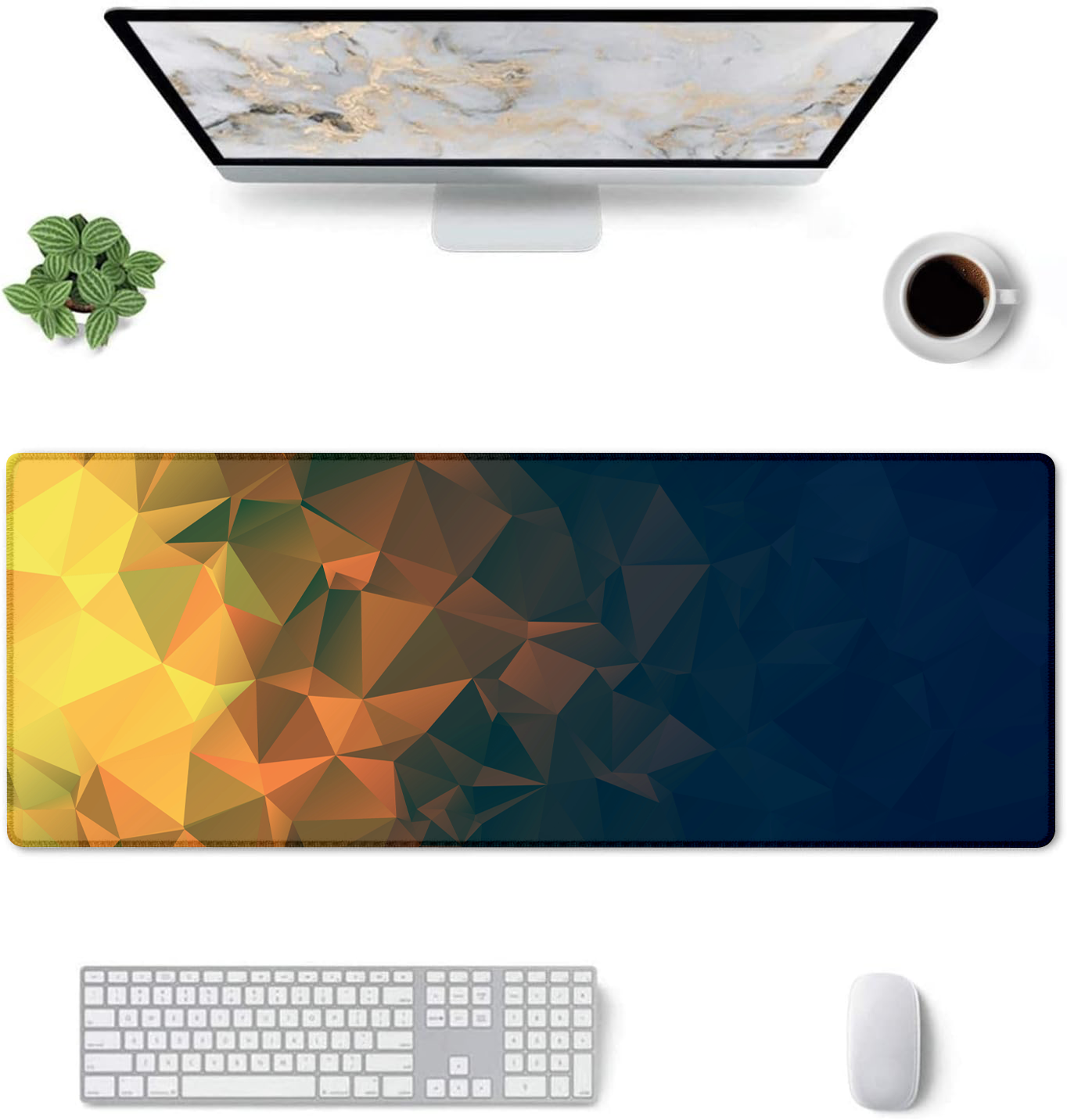 Large Extended Mouse Pad – Non-Slip Rubber Base, Desk Mat for Office, Gaming & Workstation