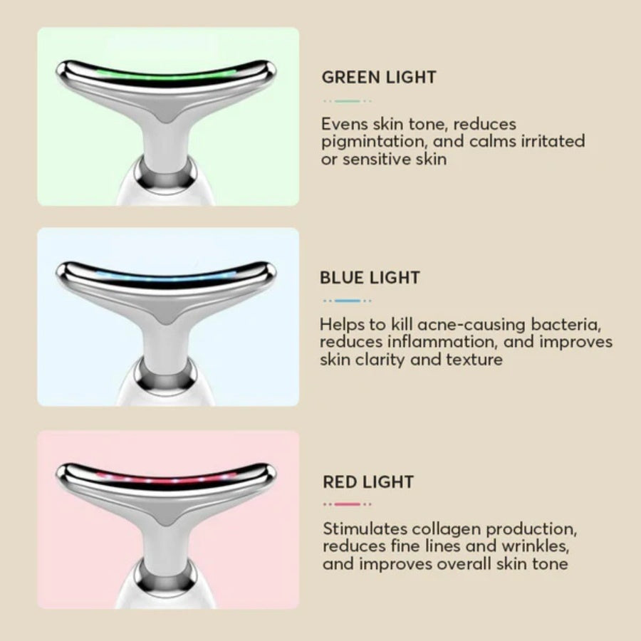 Face and Neck Massager 3 Colors EMS Beauty Device Lifting Tighten Facial Massagers Wrinkle Remover