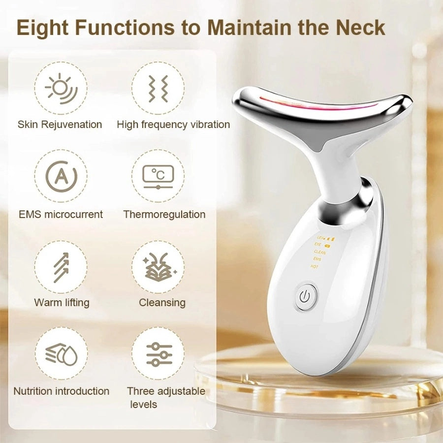 Face and Neck Massager 3 Colors EMS Beauty Device Lifting Tighten Facial Massagers Wrinkle Remover