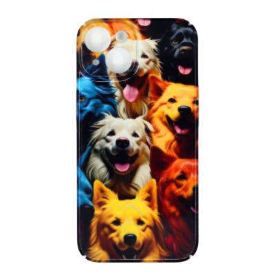 Hard Case For iPhone 14 Cute Puppies Case Cover With Camera CutOut